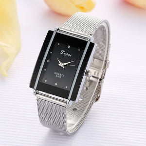 Rectangular Steel Watch