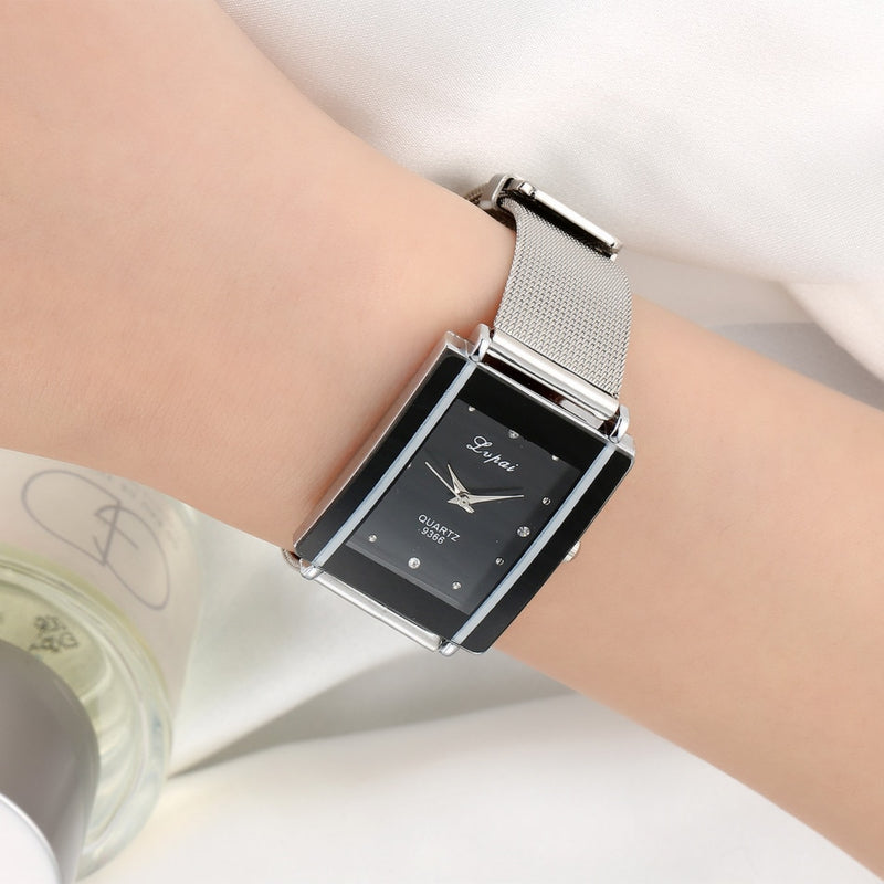 Rectangular Steel Watch