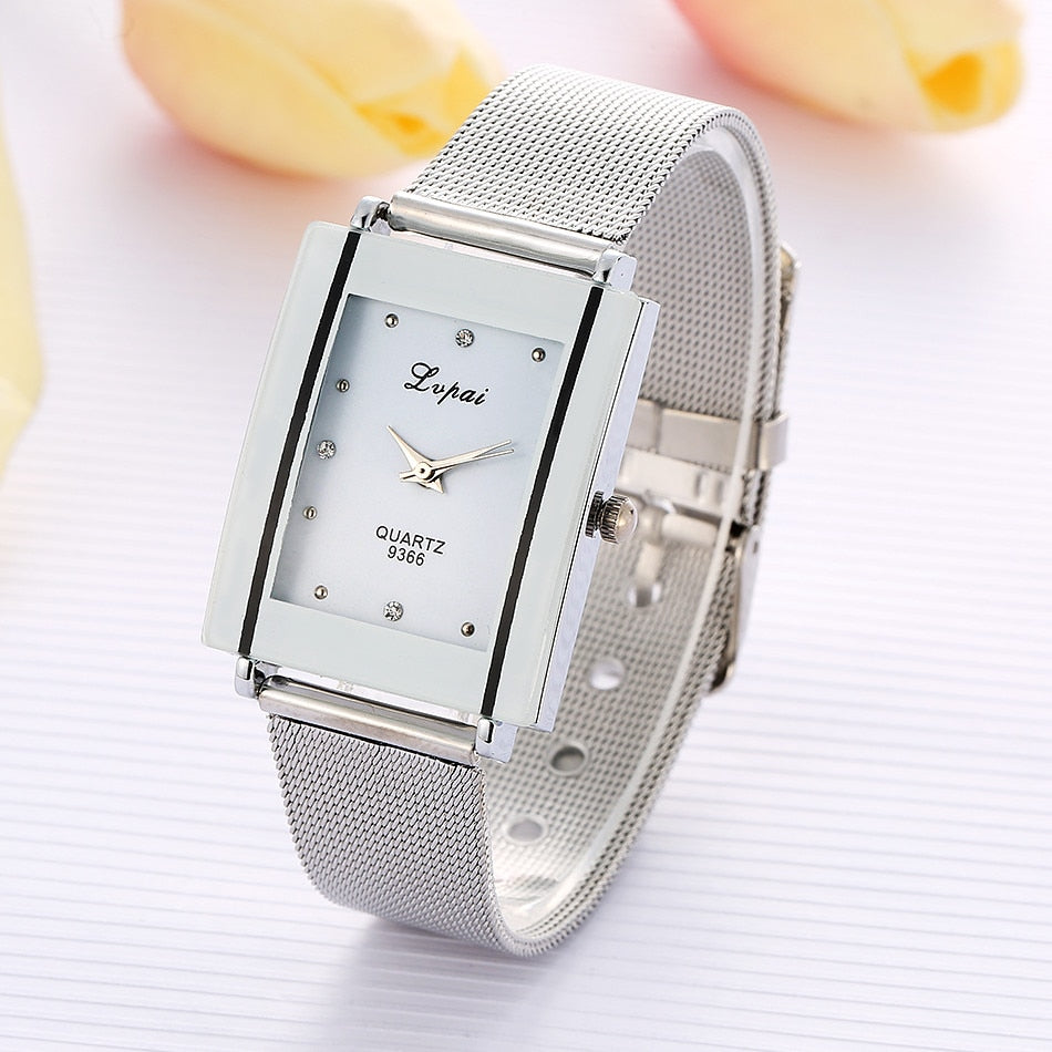 Rectangular Steel Watch