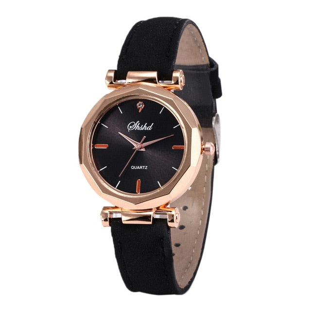 Leather Analog Watch