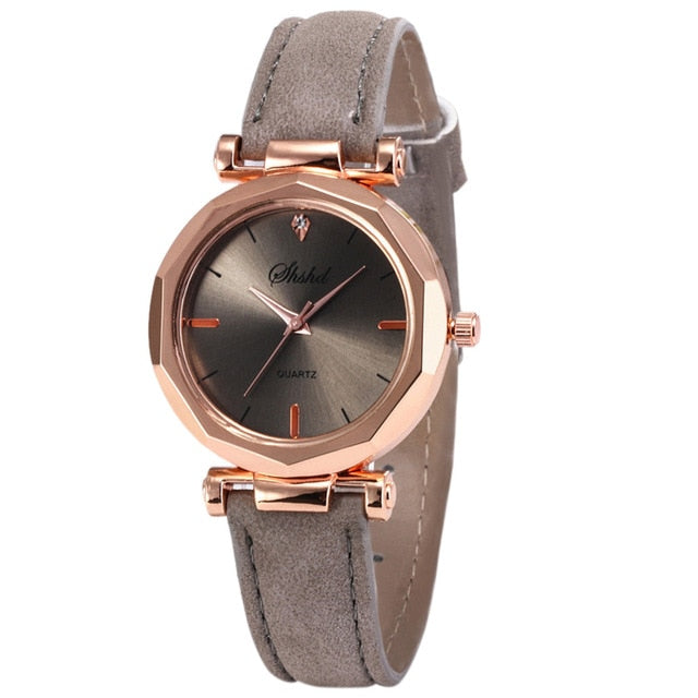 Leather Analog Watch