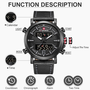 Men Leather Watch